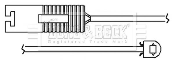 BORG & BECK Сигнализатор, износ тормозных колодок BWL3124